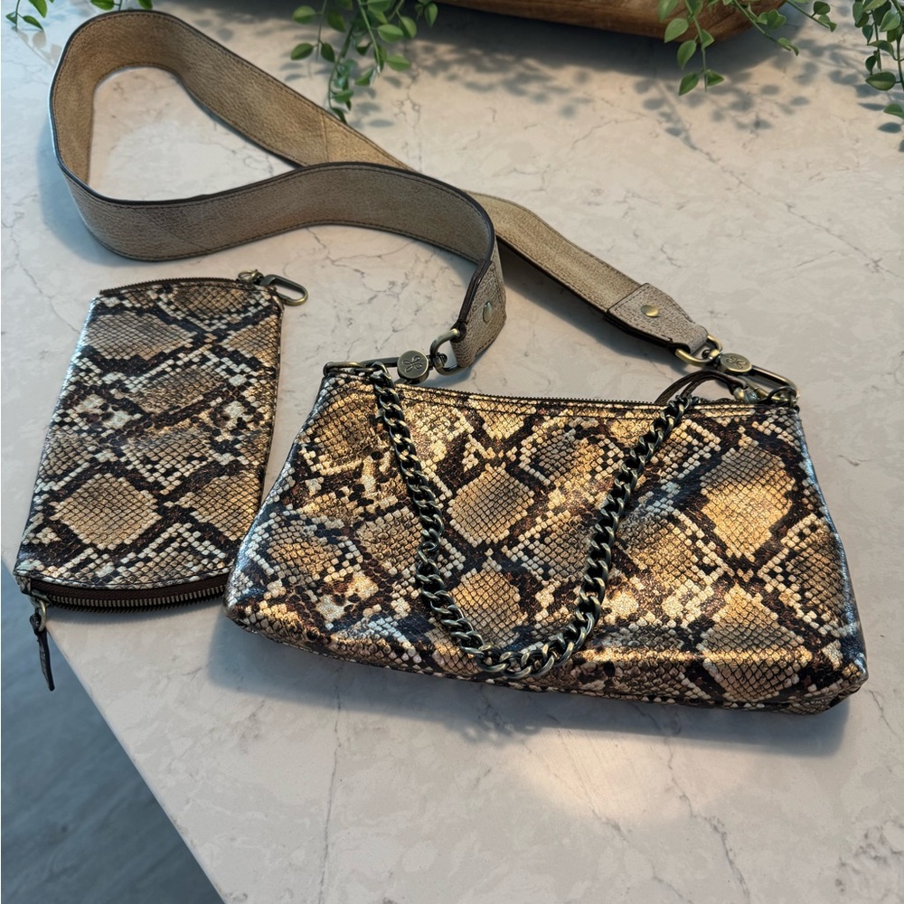 Hobo cross body and double eye glass case